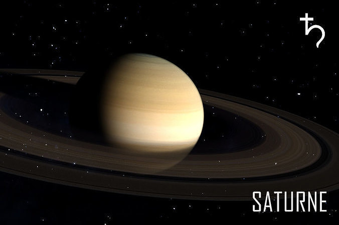 PLANET---SATURNE 4K planet saturn Low-poly 3D model