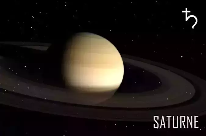 PLANET---SATURNE 4K planet saturn Low-poly 3D model