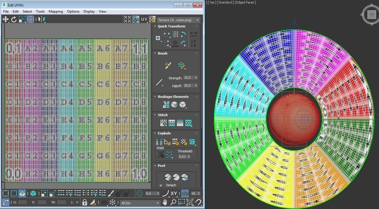 PLANET---SATURNE 4K planet saturn Low-poly 3D model_6