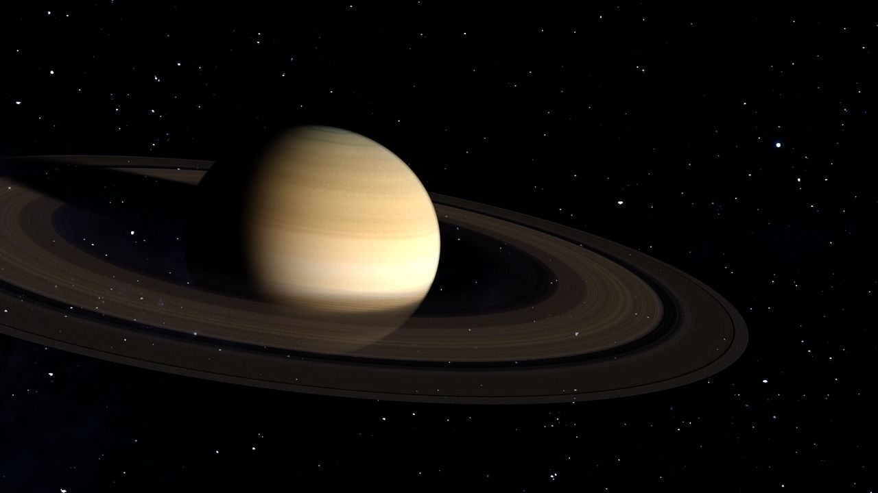 PLANET---SATURNE 4K planet saturn Low-poly 3D model_36