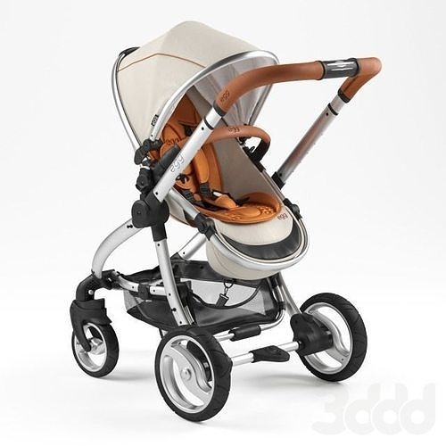 Egg Prosecco stroller 3D model