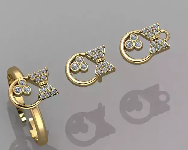 GC GOLD CM034- Diamond set