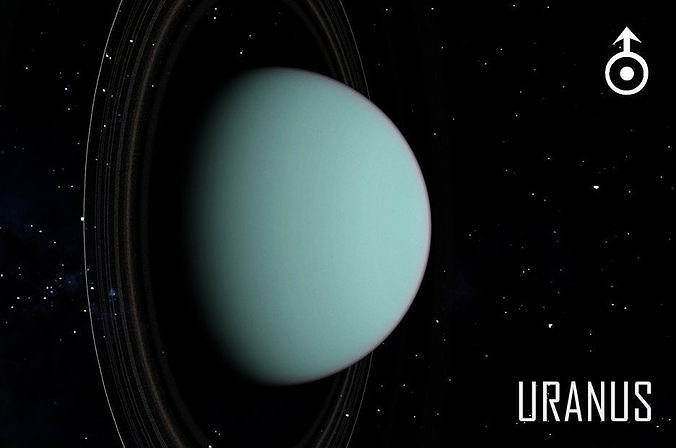 PLANET---URANUS 2K Low-poly 3D model