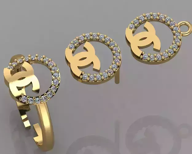 GC GOLD CM038- Diamond set 