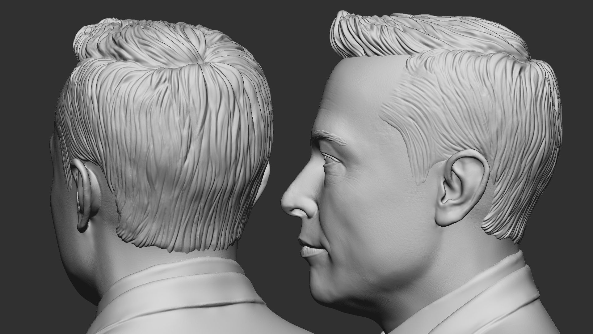 Elon Musk bust 3D print model_8