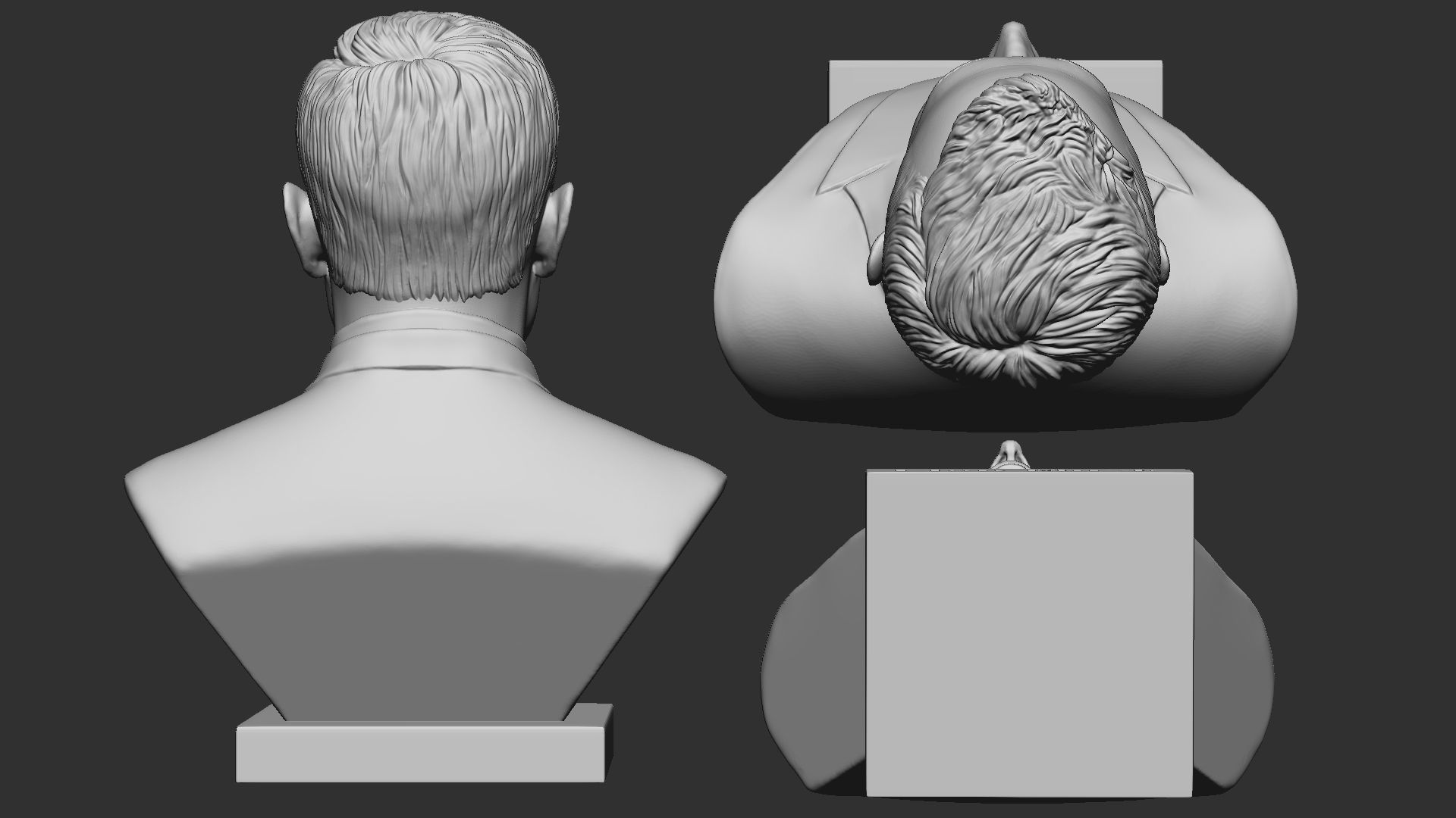 Elon Musk bust 3D print model_4