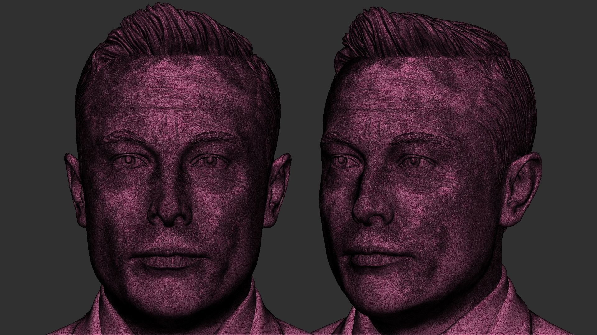 Elon Musk bust 3D print model_6