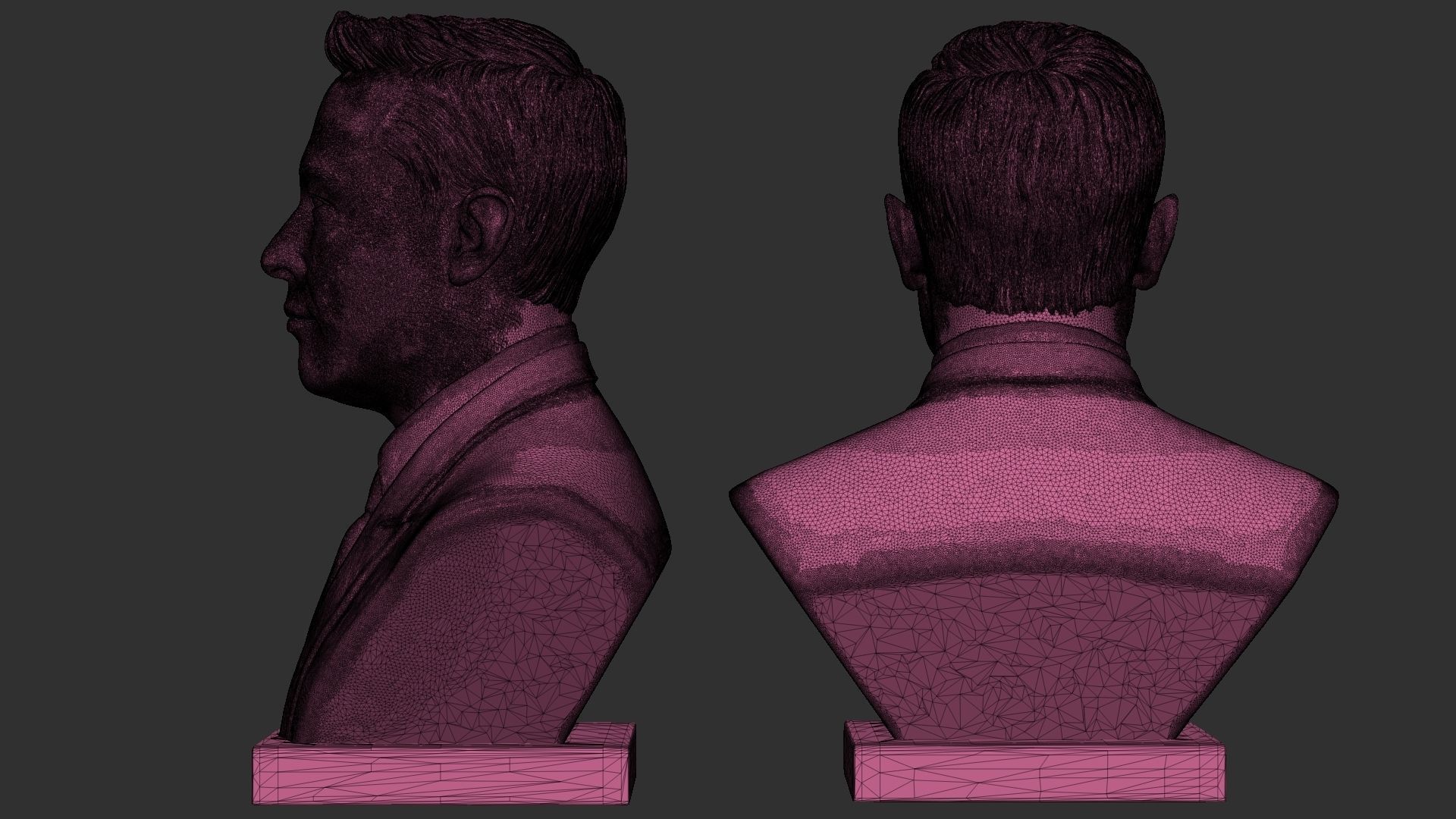 Elon Musk bust 3D print model_13