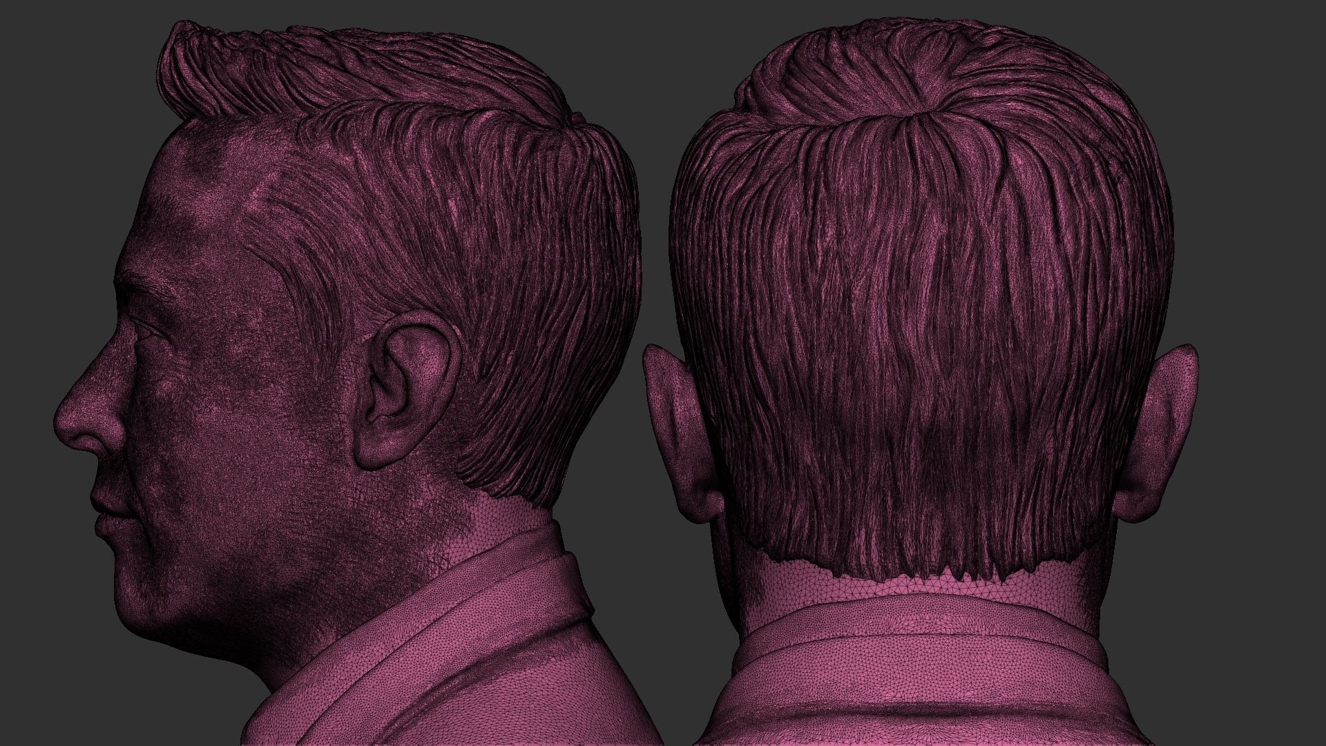 Elon Musk bust 3D print model_9