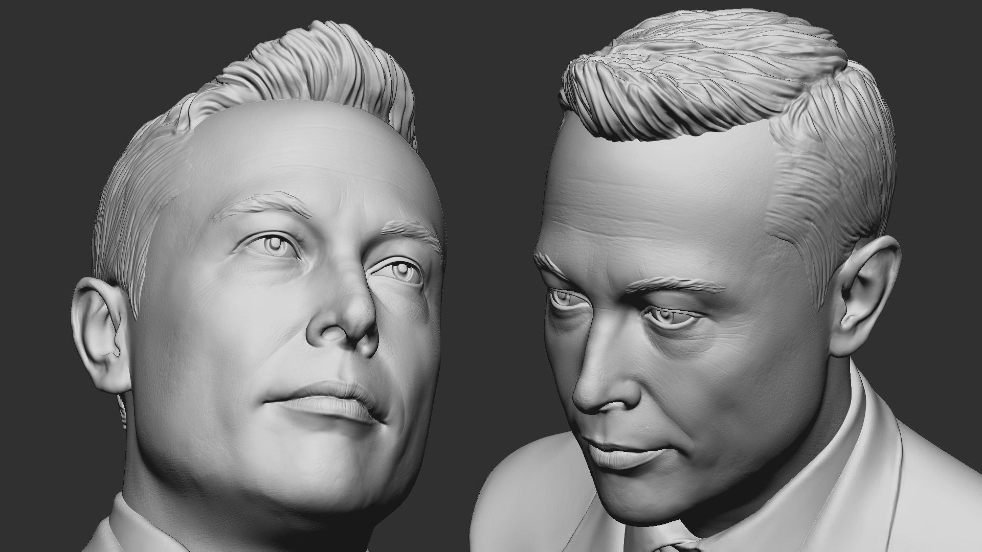 Elon Musk bust 3D print model_7