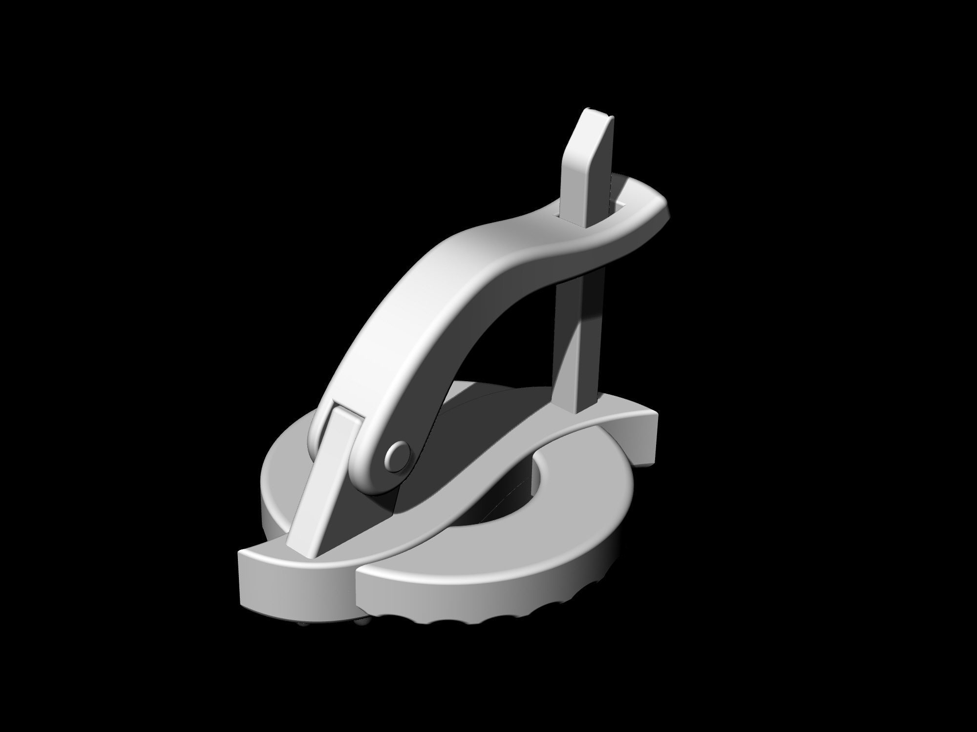 Polygonal circle Earrings and Ring 3D print model_18
