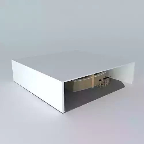 Home-Hotel-Resto-Bar building with bar in middle