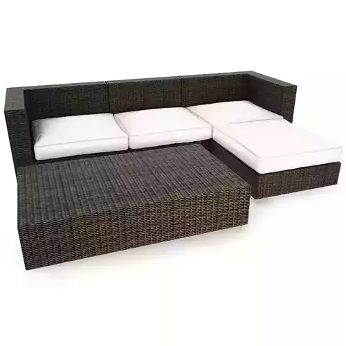 Cube Oudoor Resin Lounge Sofa