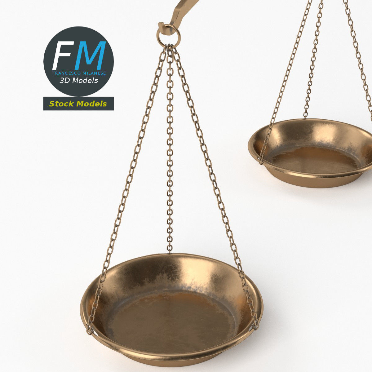 Handheld balance scale 3D model CGTrader