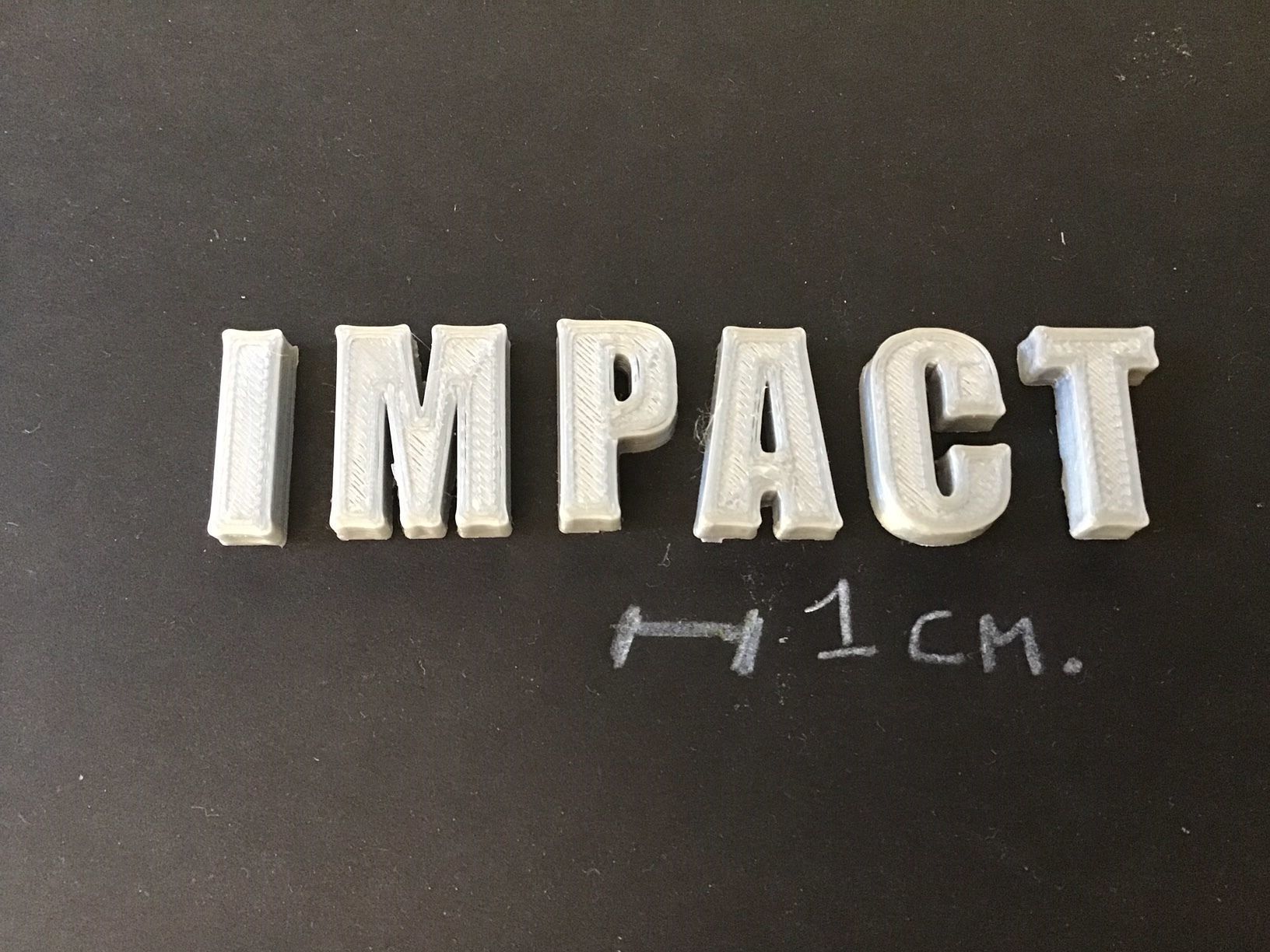 IMPACT font uppercase and lowercase 3D Letters STL FILE 3D print model_2