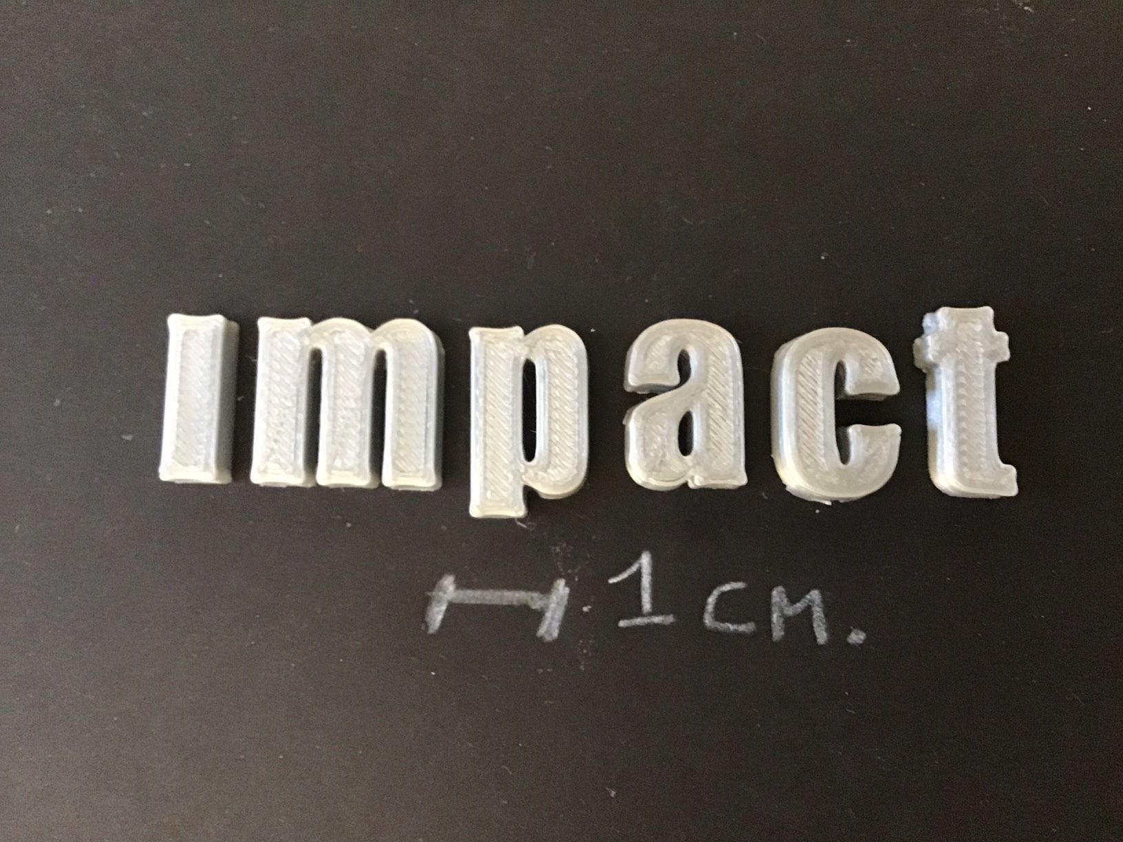 IMPACT font uppercase and lowercase 3D Letters STL FILE 3D print model_5