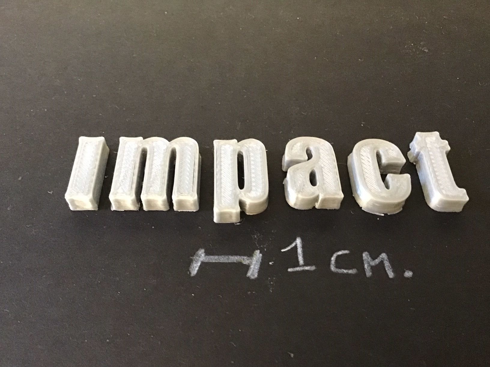 IMPACT font uppercase and lowercase 3D Letters STL FILE 3D print model_6