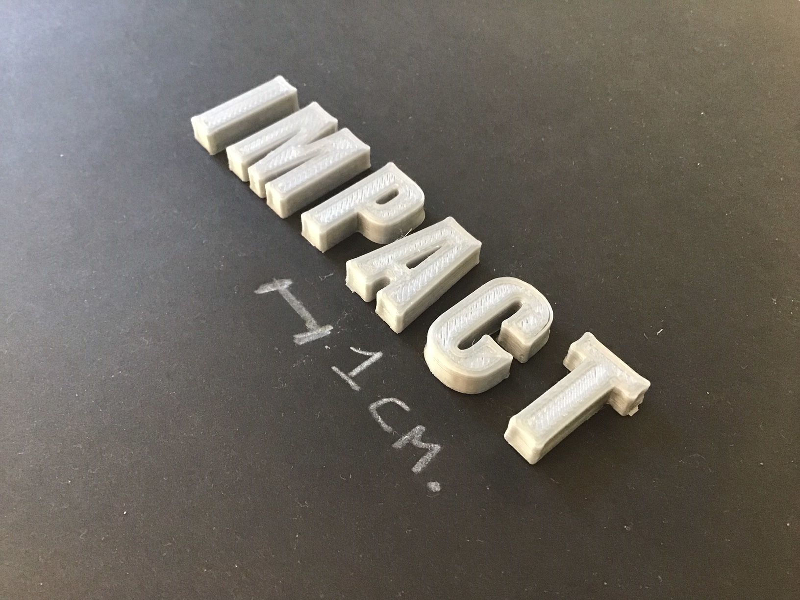 IMPACT font uppercase and lowercase 3D Letters STL FILE 3D print model_4