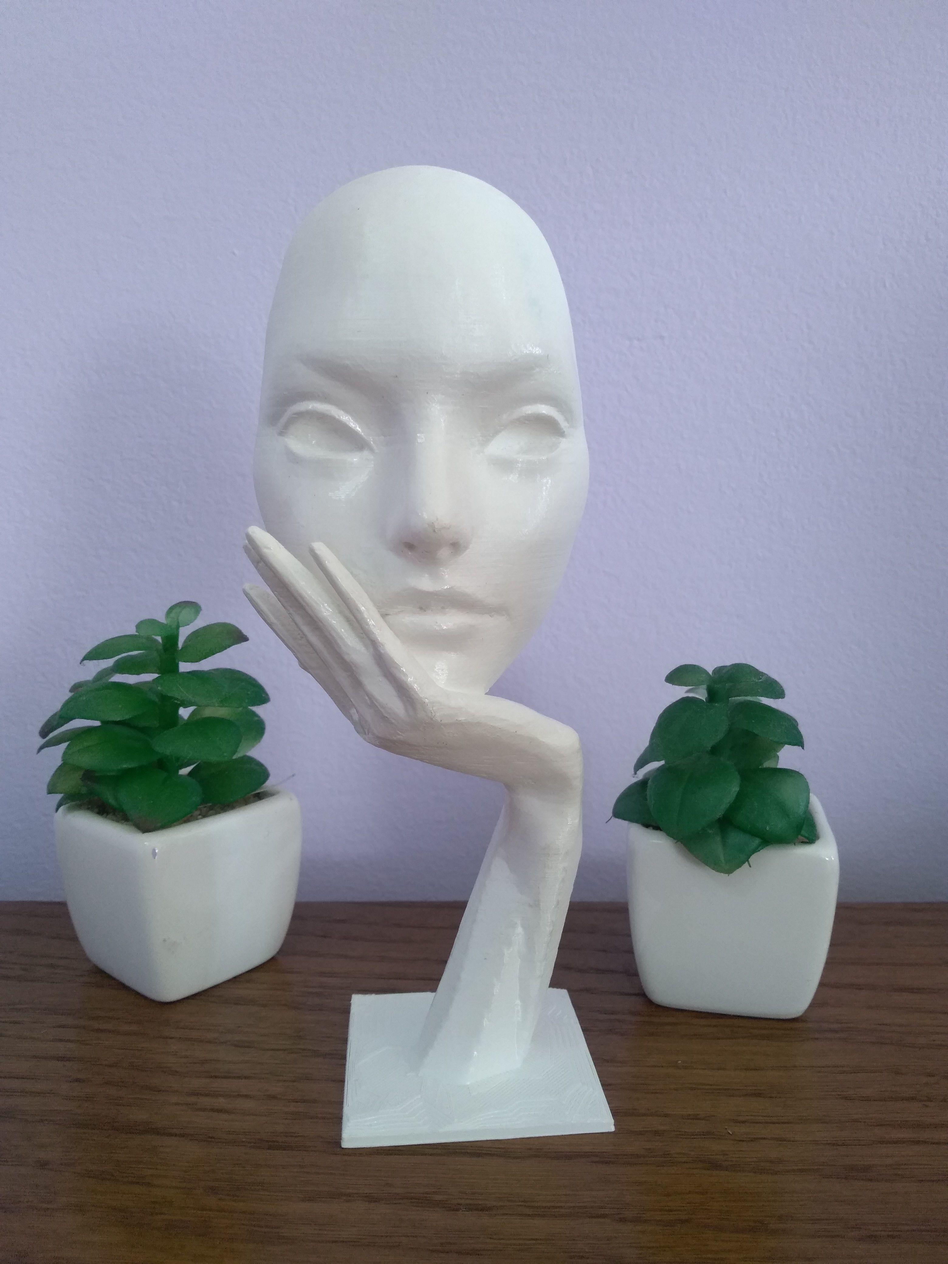 Face on hand 3D print model_5