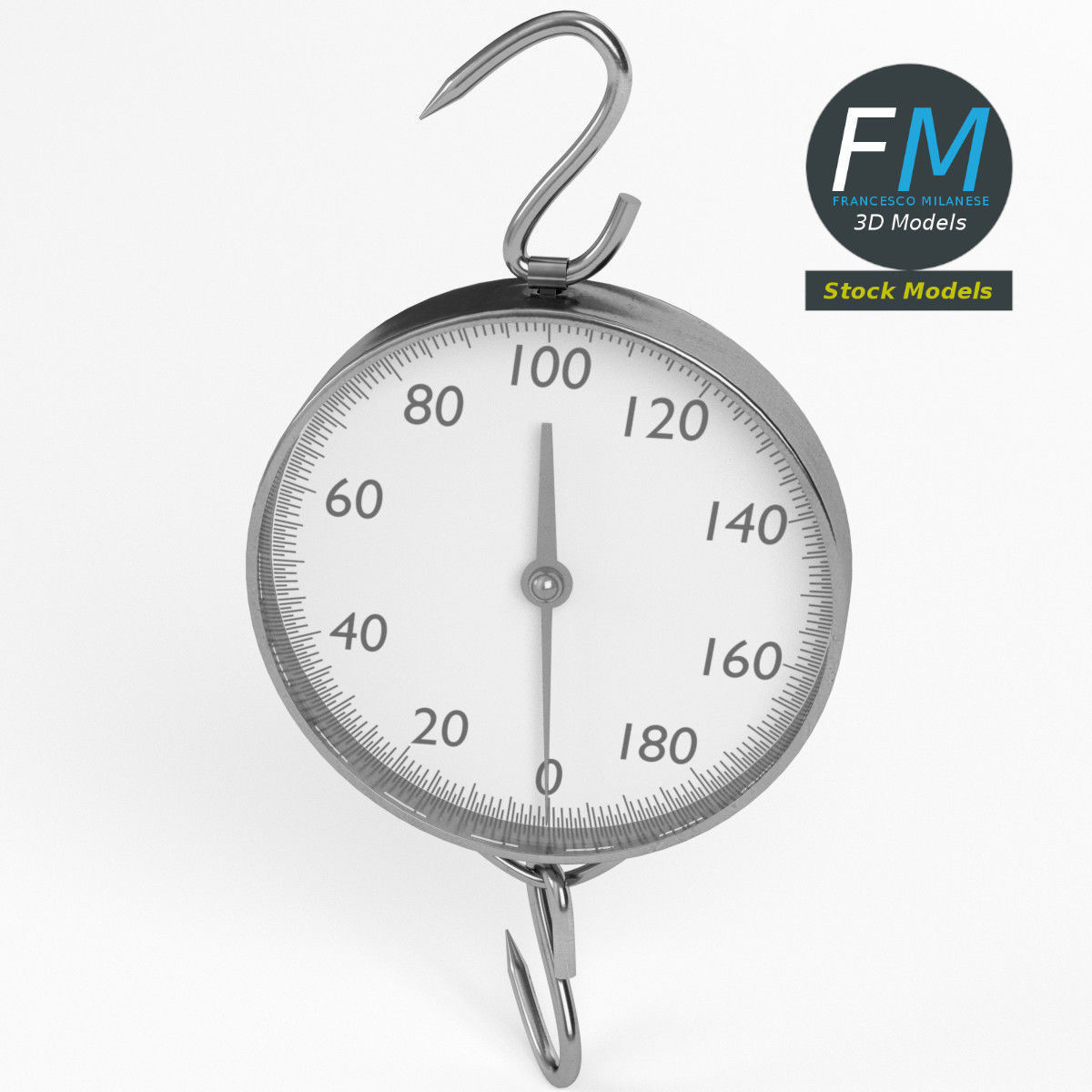 Hanging weighing scale 3D model_2
