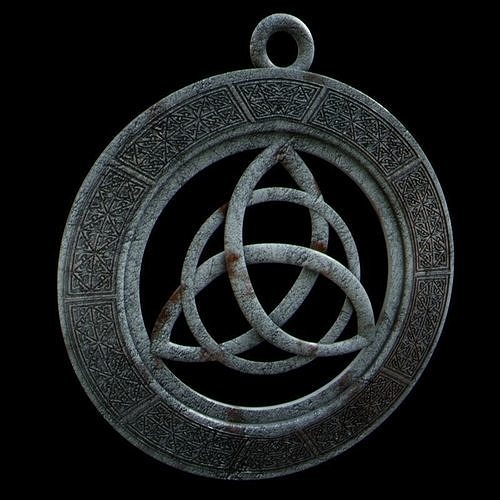 Viking triquetra pendant 3D print model