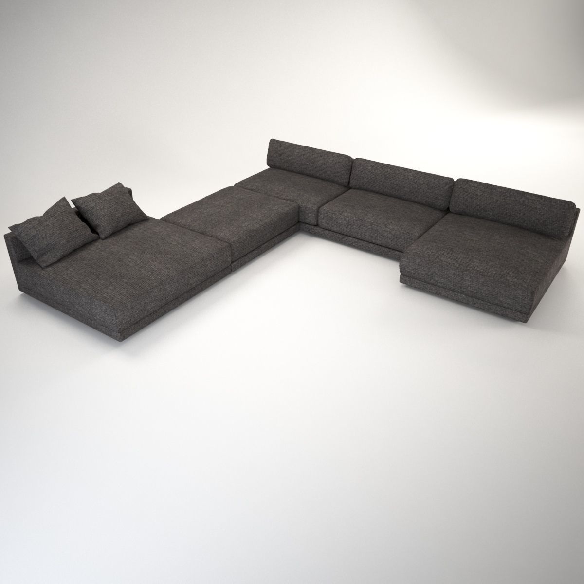 Maximus sofa corner 3D model_2