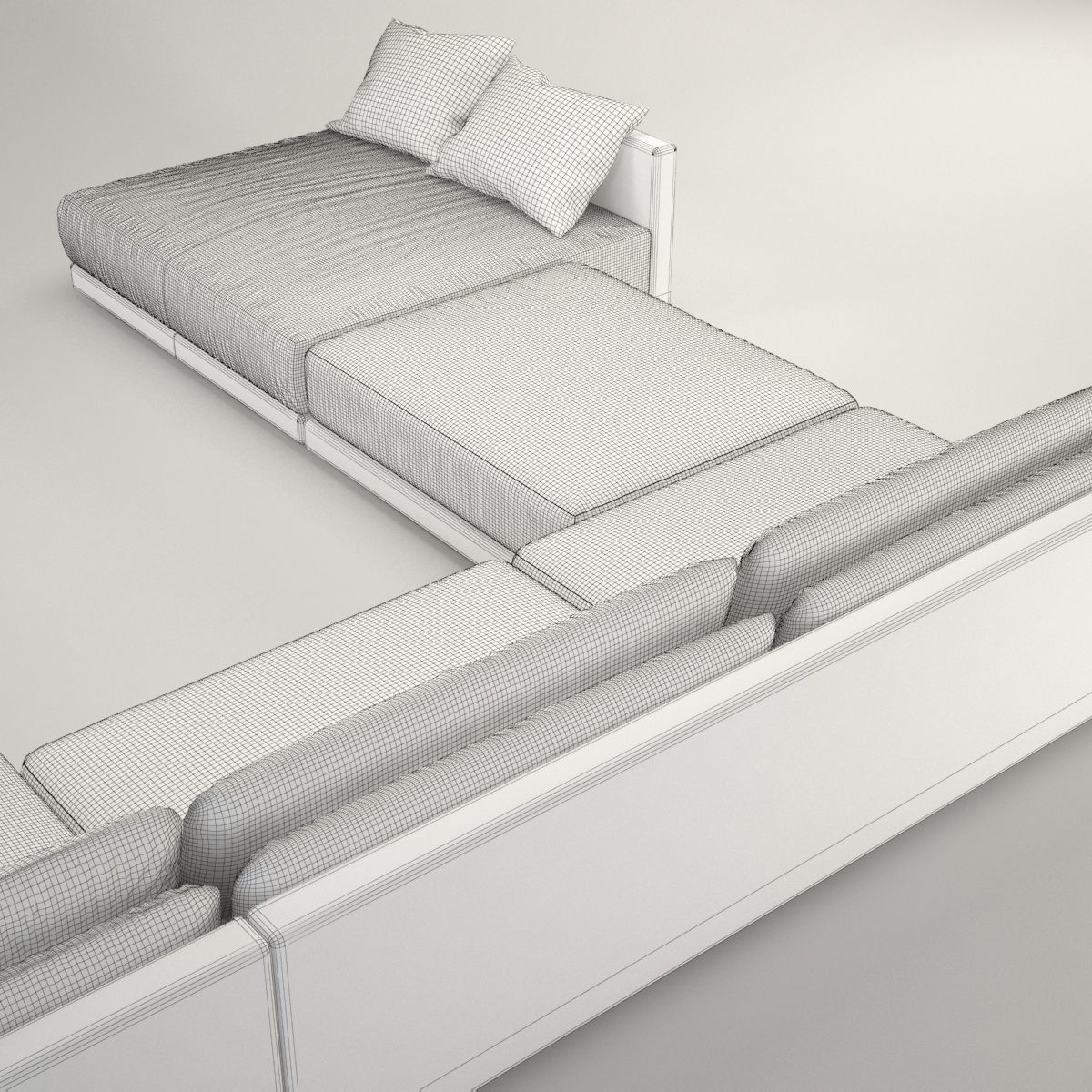 Maximus sofa corner 3D model_5