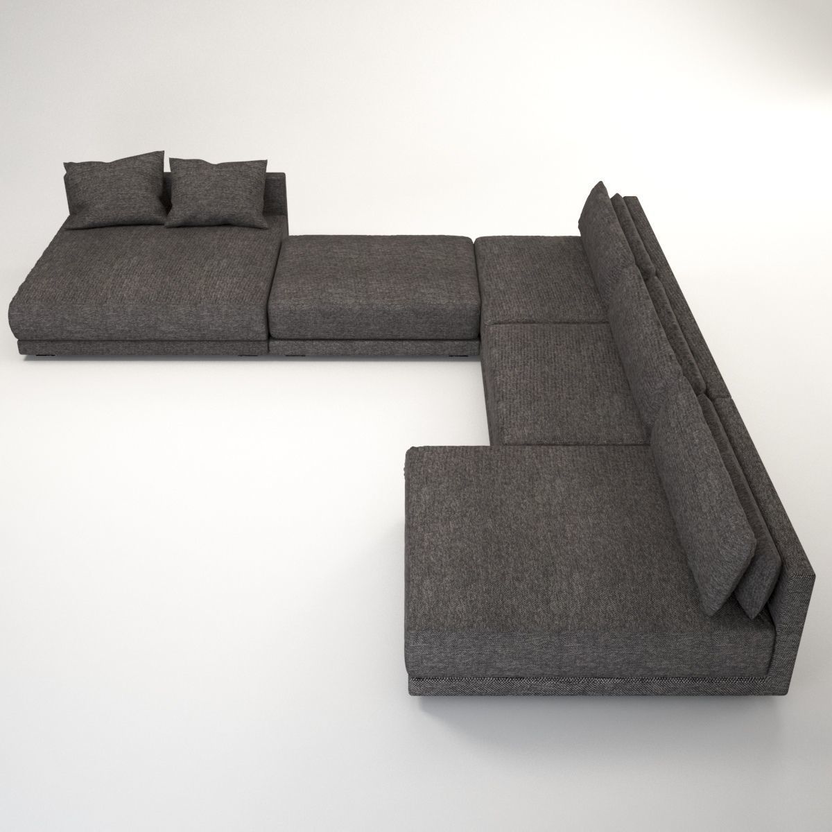 Maximus sofa corner 3D model_1