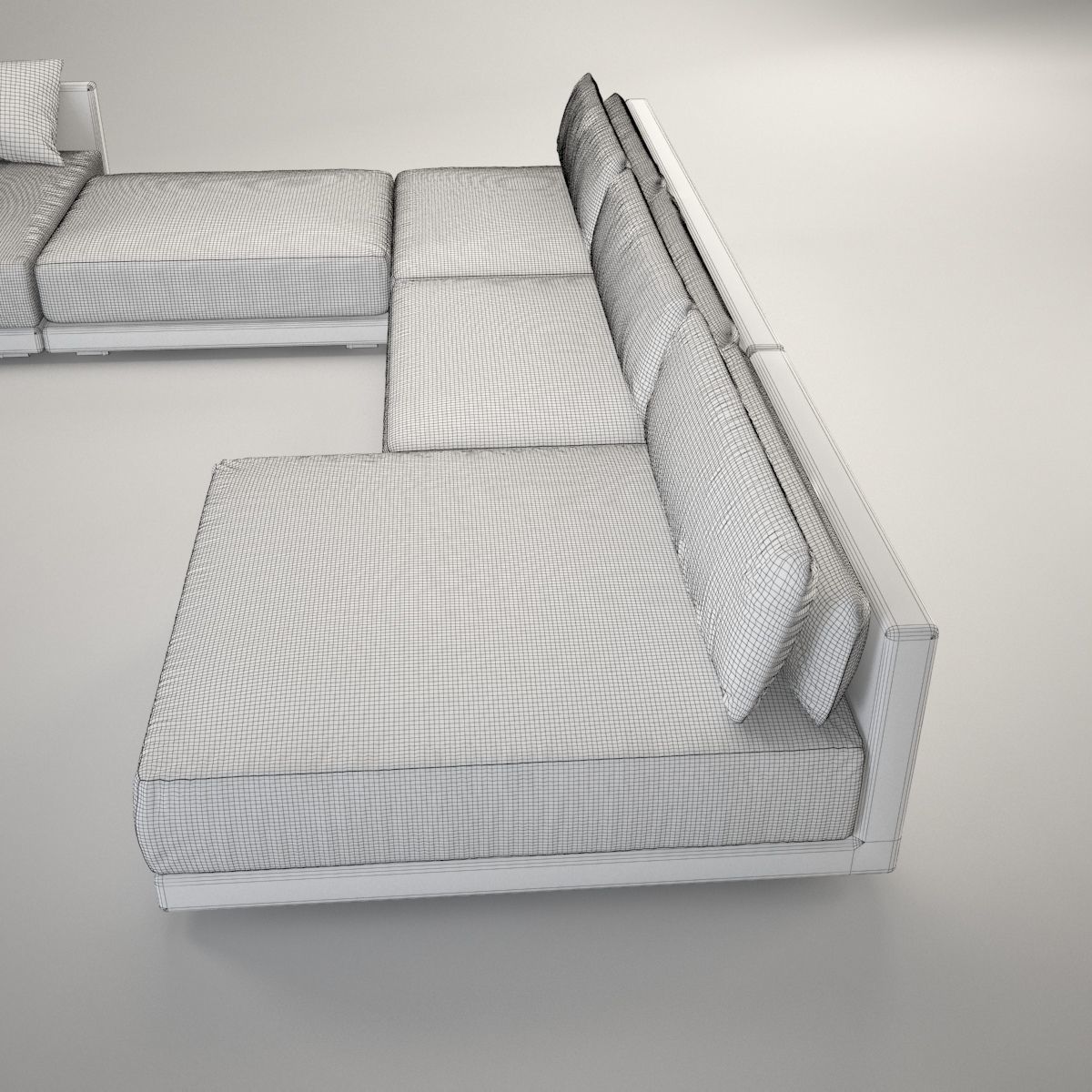 Maximus sofa corner 3D model_4