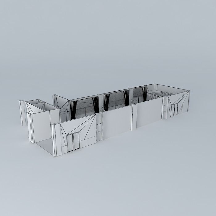 Cafe Bar Free 3D model_4