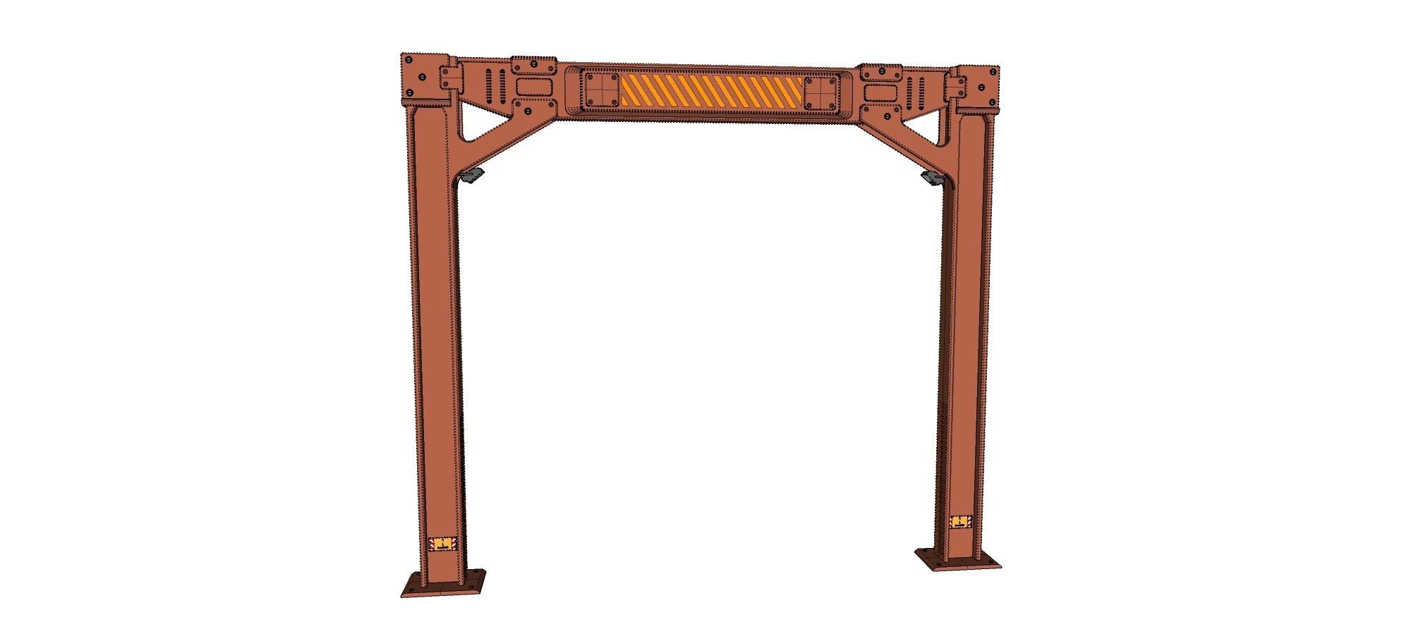 sci-fi Architecture kitbash 7 3D model_24