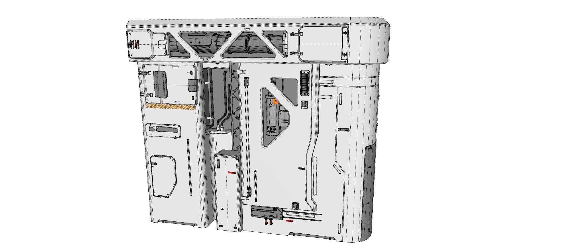 sci-fi Architecture kitbash 7 3D model_20