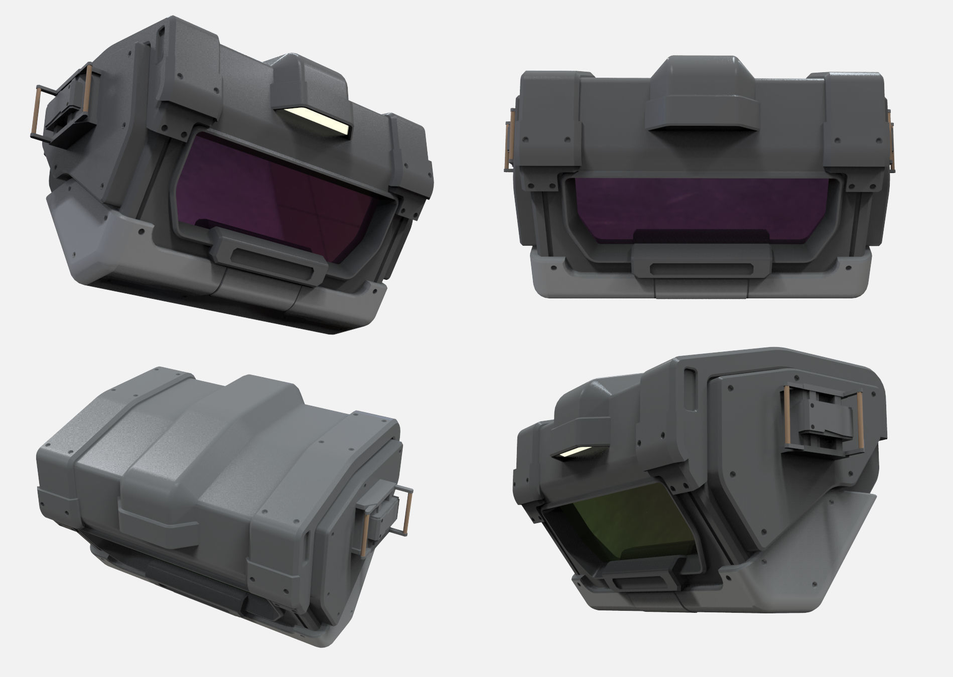 sci-fi Architecture kitbash 7 3D model_14