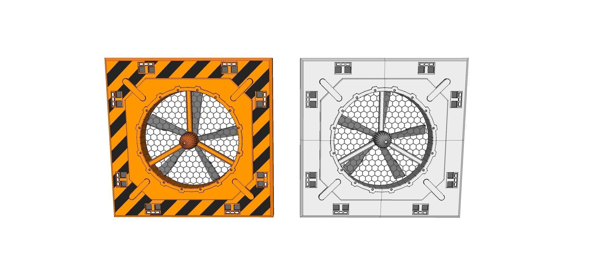 sci-fi Architecture kitbash 7 3D model_21