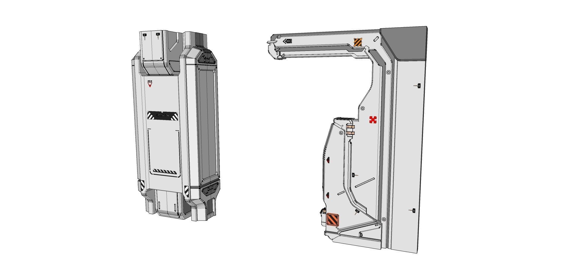 sci-fi Architecture kitbash 7 3D model_23