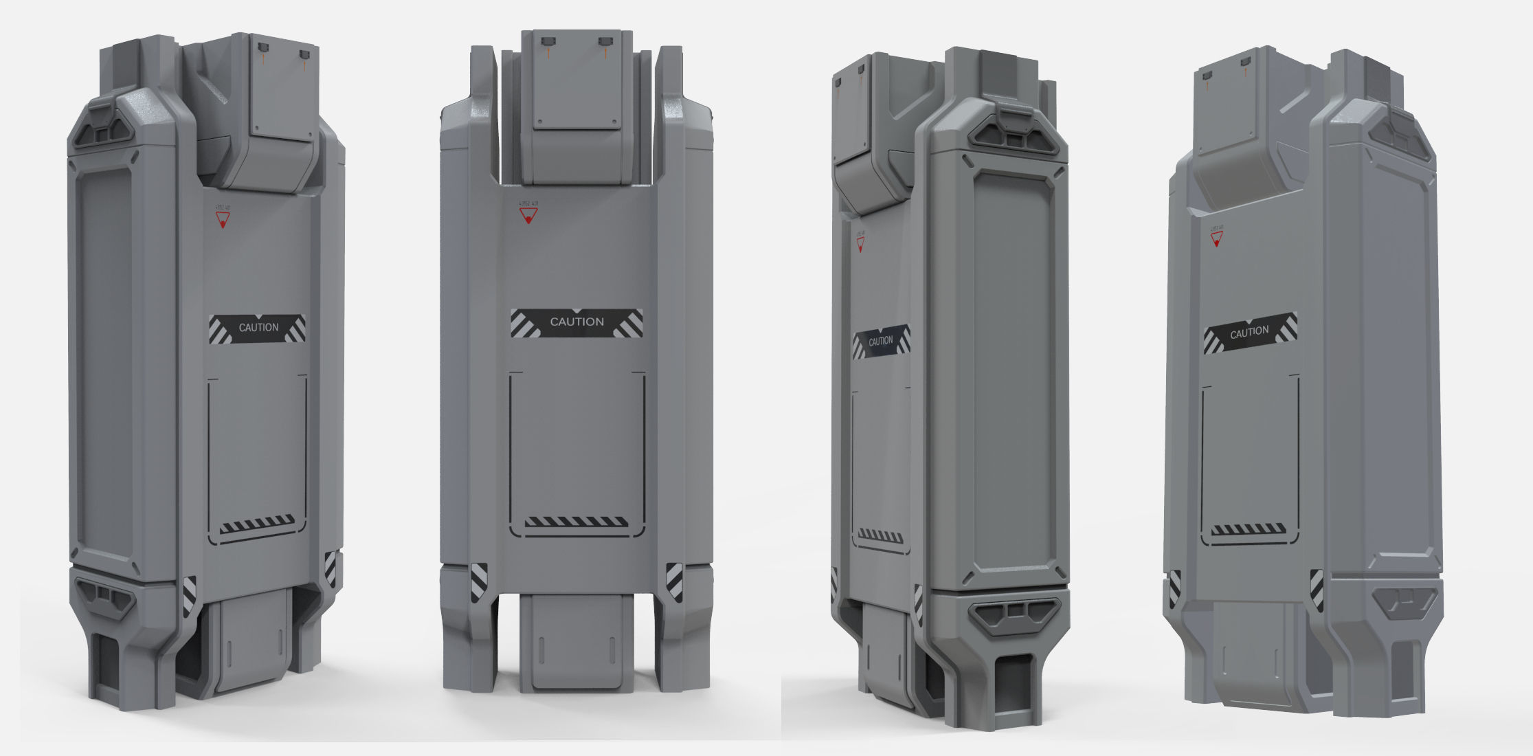 sci-fi Architecture kitbash 7 3D model_9