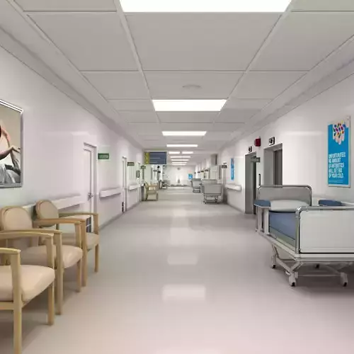 Hospital Hallway Modular MAYA 3D model