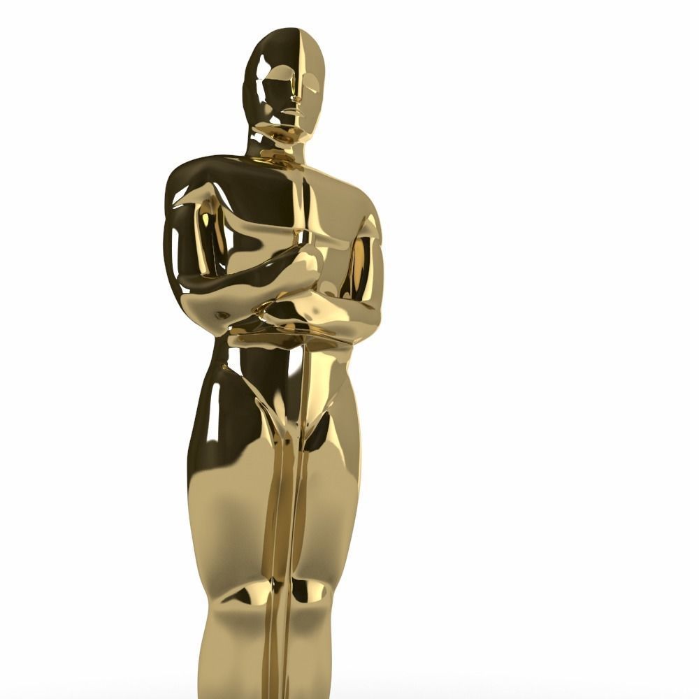 Oscar Award 3D model_10