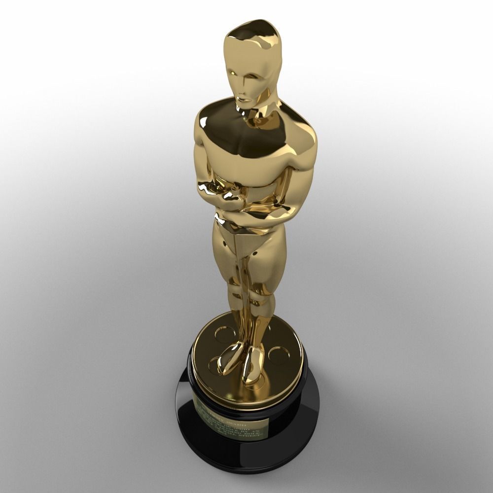Oscar Award 3D model_2