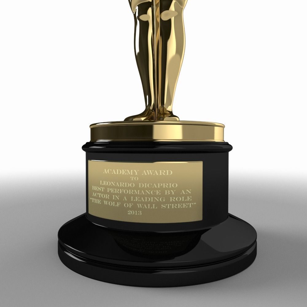 Oscar Award 3D model_4