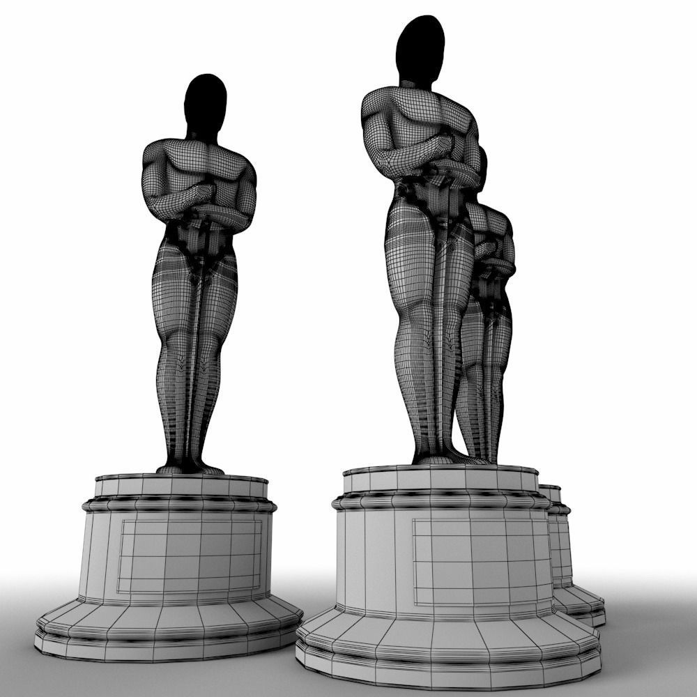 Oscar Award 3D model_13