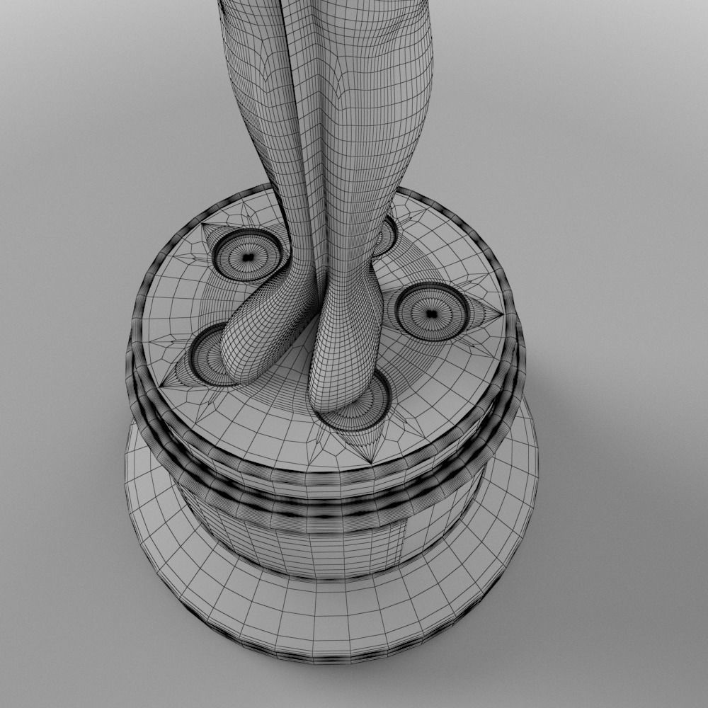 Oscar Award 3D model_11