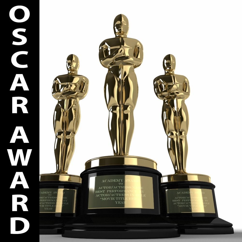 Oscar Award 3D model_5