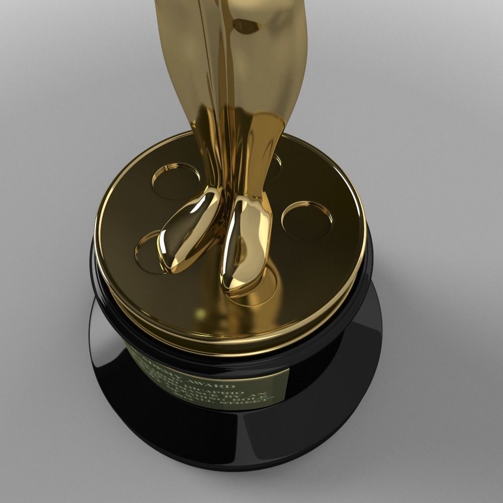 Oscar Award 3D model_6