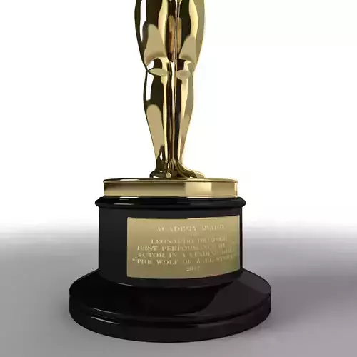Oscar Award 3D model Oscar Award 3D model