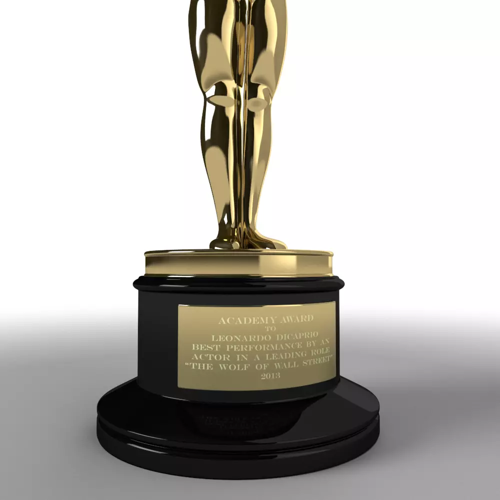 Oscar Award 3D model_0