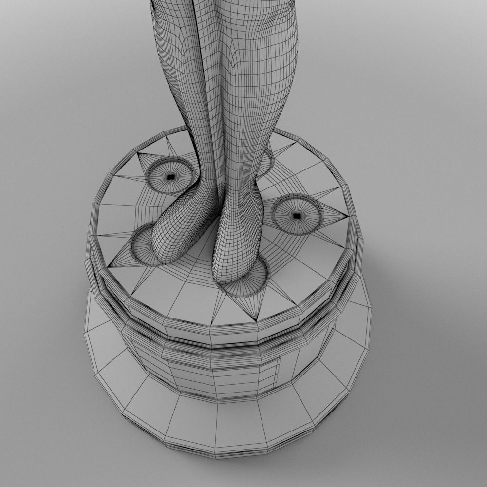 Oscar Award 3D model_8