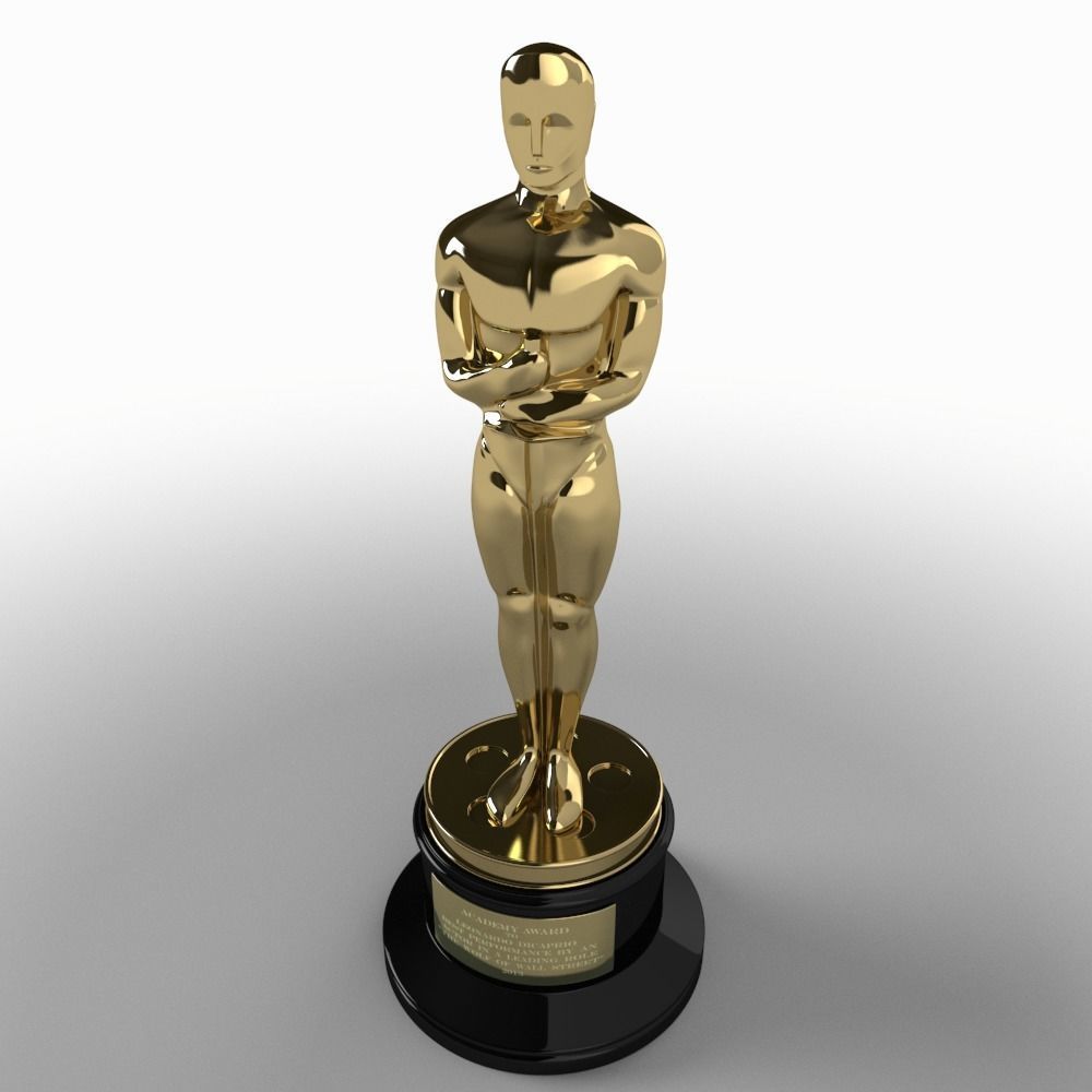 Oscar Award 3D model_1