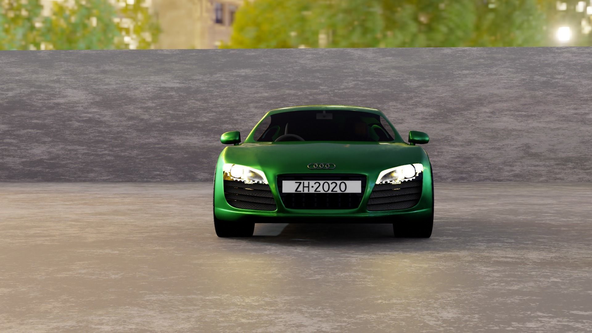 Audi R8 3D model_4