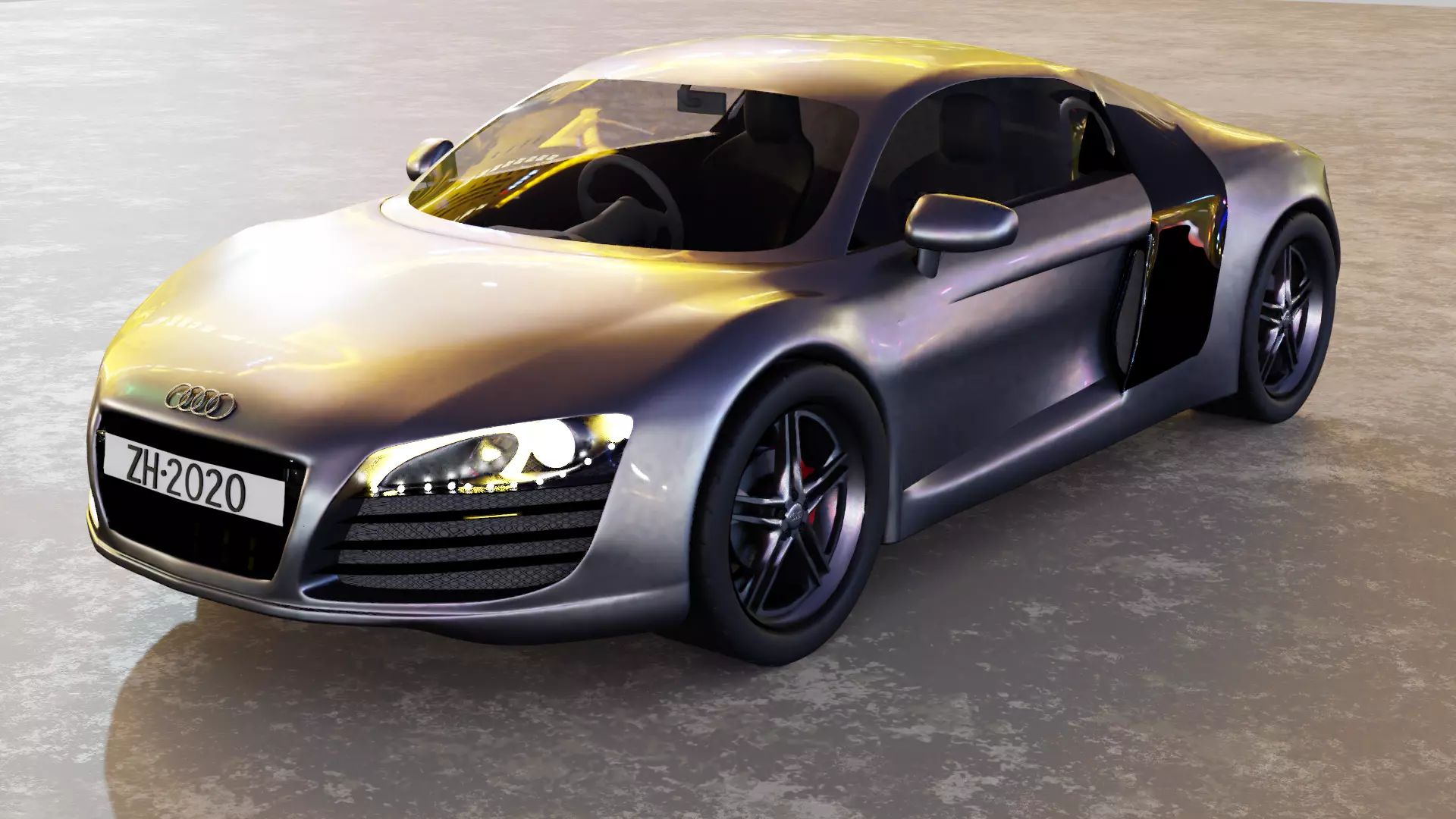 Audi R8 3D model_0